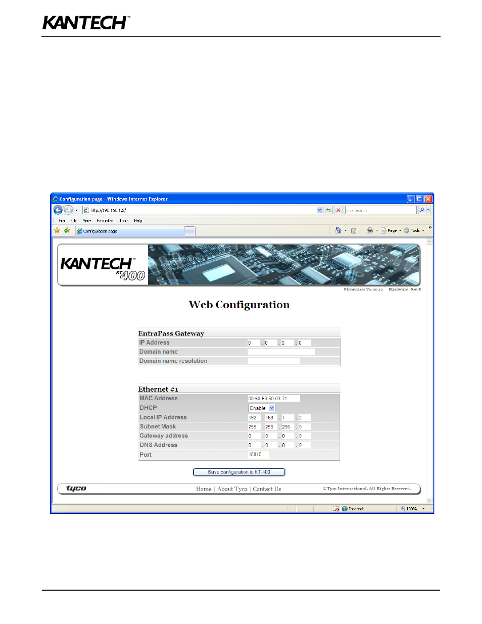 Optional documentation | Kantech KT-400 User Manual | Page 36 / 44