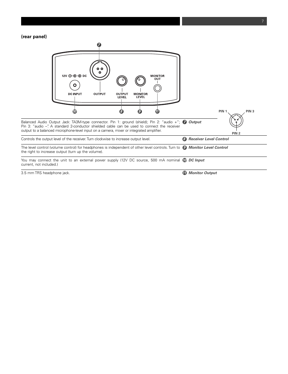 Audio-Technica ATW-1811 User Manual | Page 7 / 16