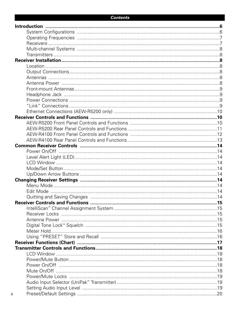 Audio-Technica ARTIST ELITE 4000 User Manual | Page 3 / 31