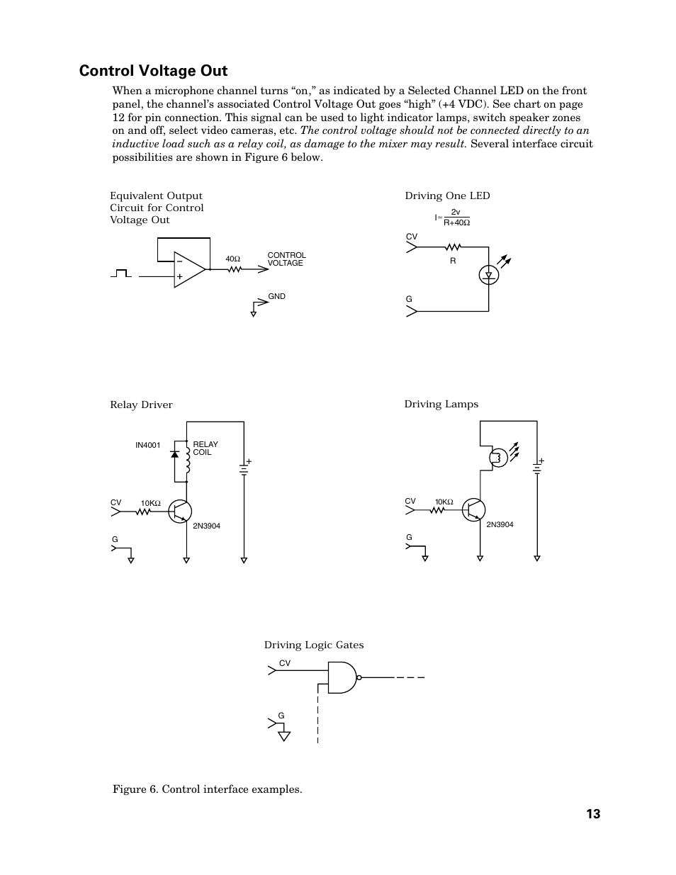 Control voltage out | Audio-Technica SMARTMIXER AT-MX351 User Manual | Page 12 / 15