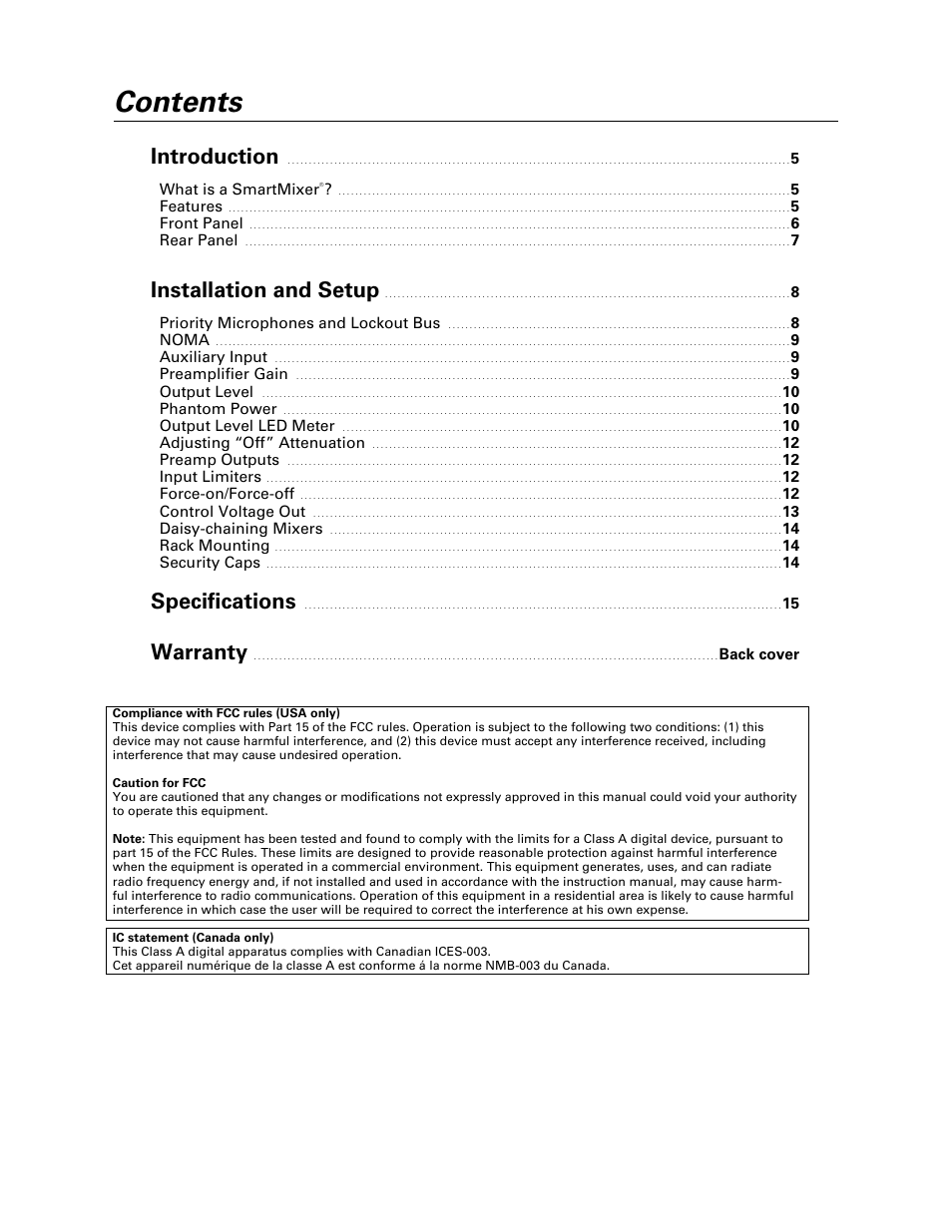 Audio-Technica SMARTMIXER AT-MX351 User Manual | Page 2 / 15