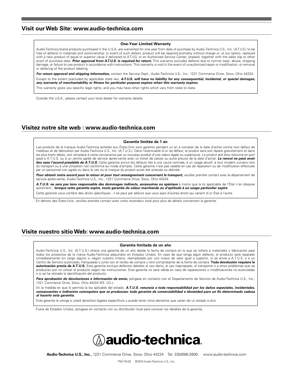 Audio-Technica AT-LP60 User Manual | Page 24 / 24