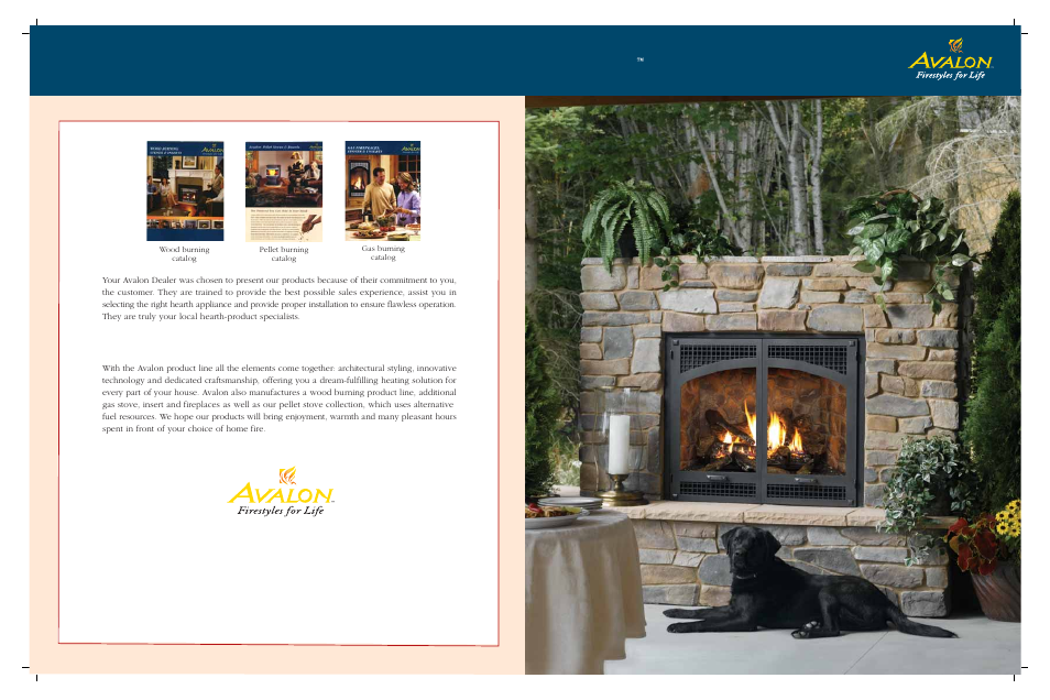 Trv and hh gas fireplaces, Winthrop | Avalon Stoves Winthrop HH User Manual | Page 16 / 16