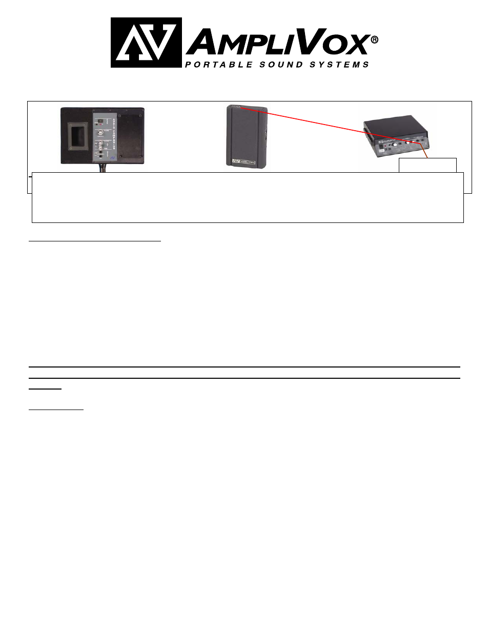 AmpliVox WIRELESS POWERED SPEAKER S1204-70 User Manual | 2 pages