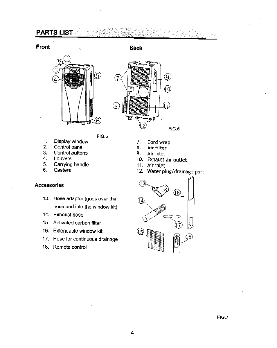 Accessories | NewAir Portable Air Conditioner AC-10000E User Manual | Page 4 / 15