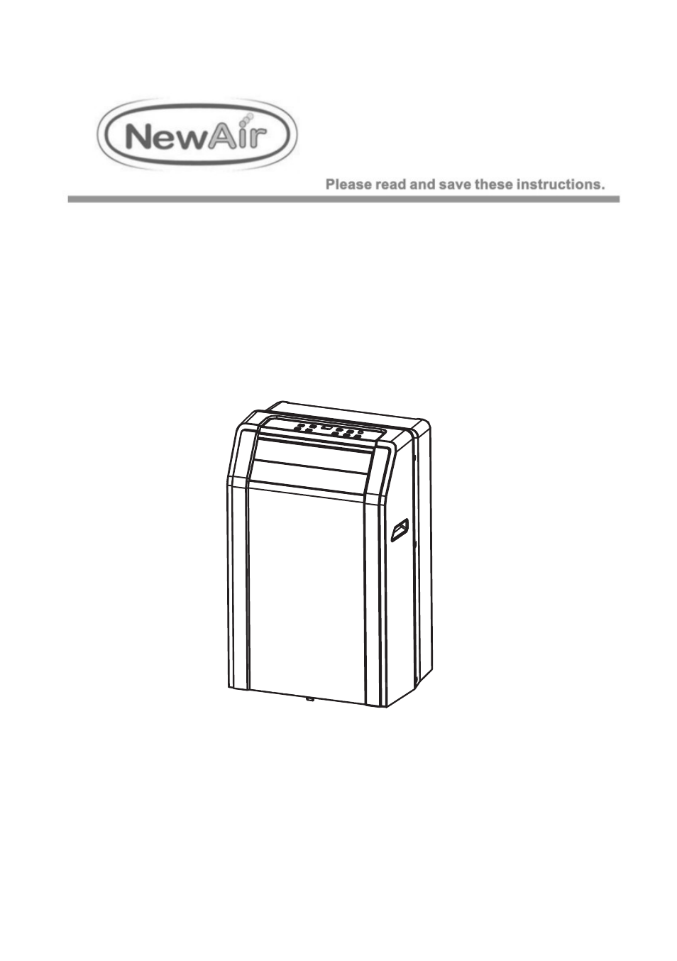 NewAir Portaible Air Conditioner AC-12100E User Manual | 17 pages
