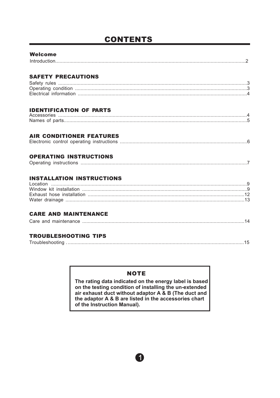 NewAir Portaible Air Conditioner AC-12100E User Manual | Page 2 / 17
