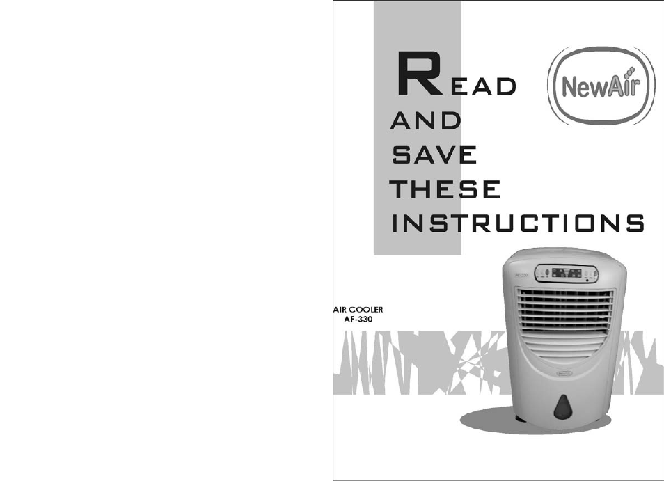 NewAir Air Cooler AF-330 User Manual | 4 pages