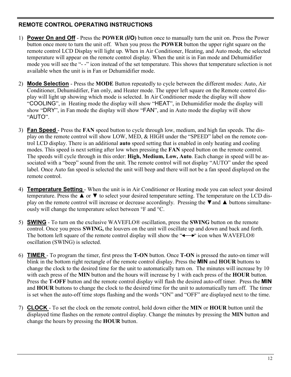 NewAir LX-100 User Manual | Page 12 / 14