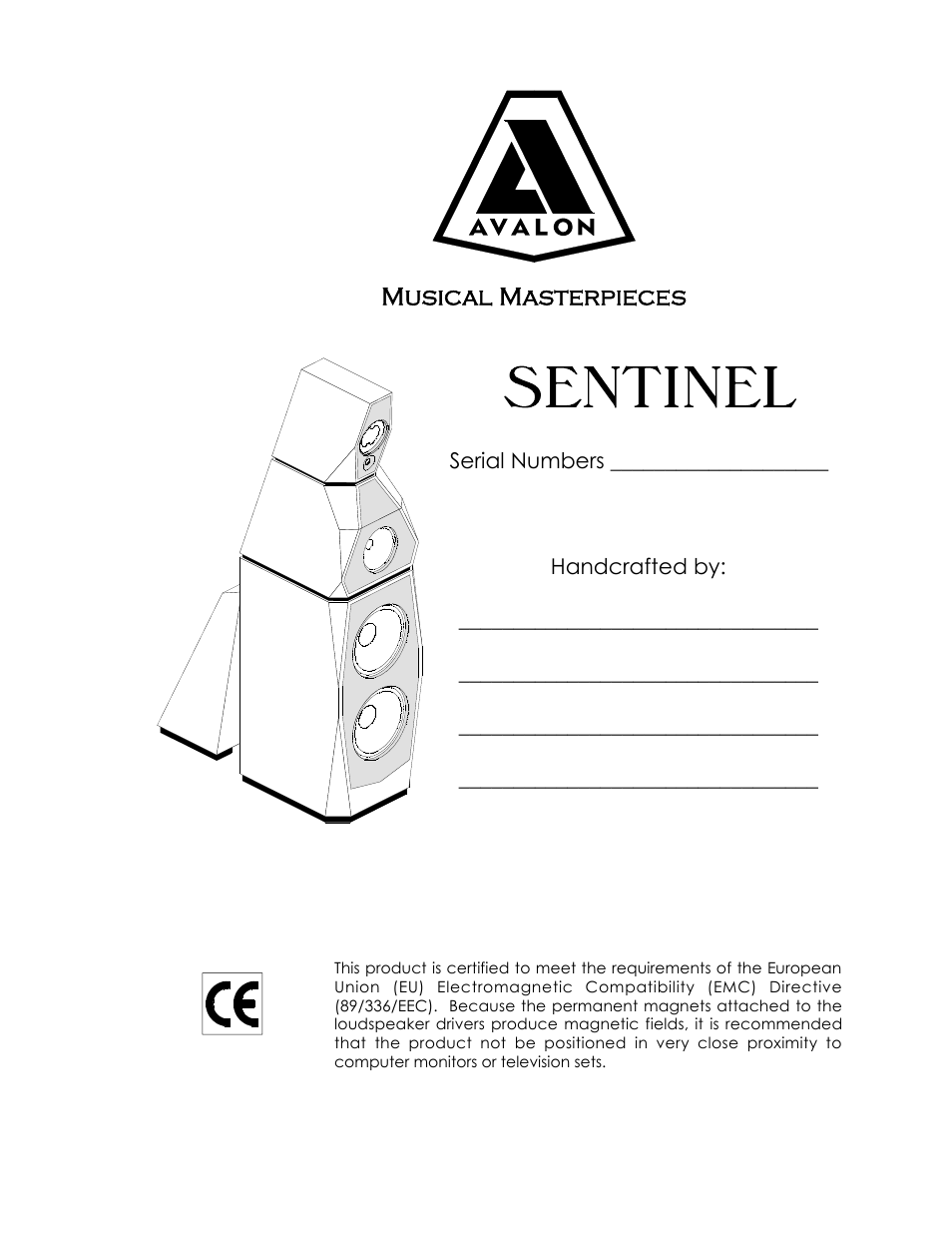 Avalon Acoustics Sentinel User Manual | 67 pages