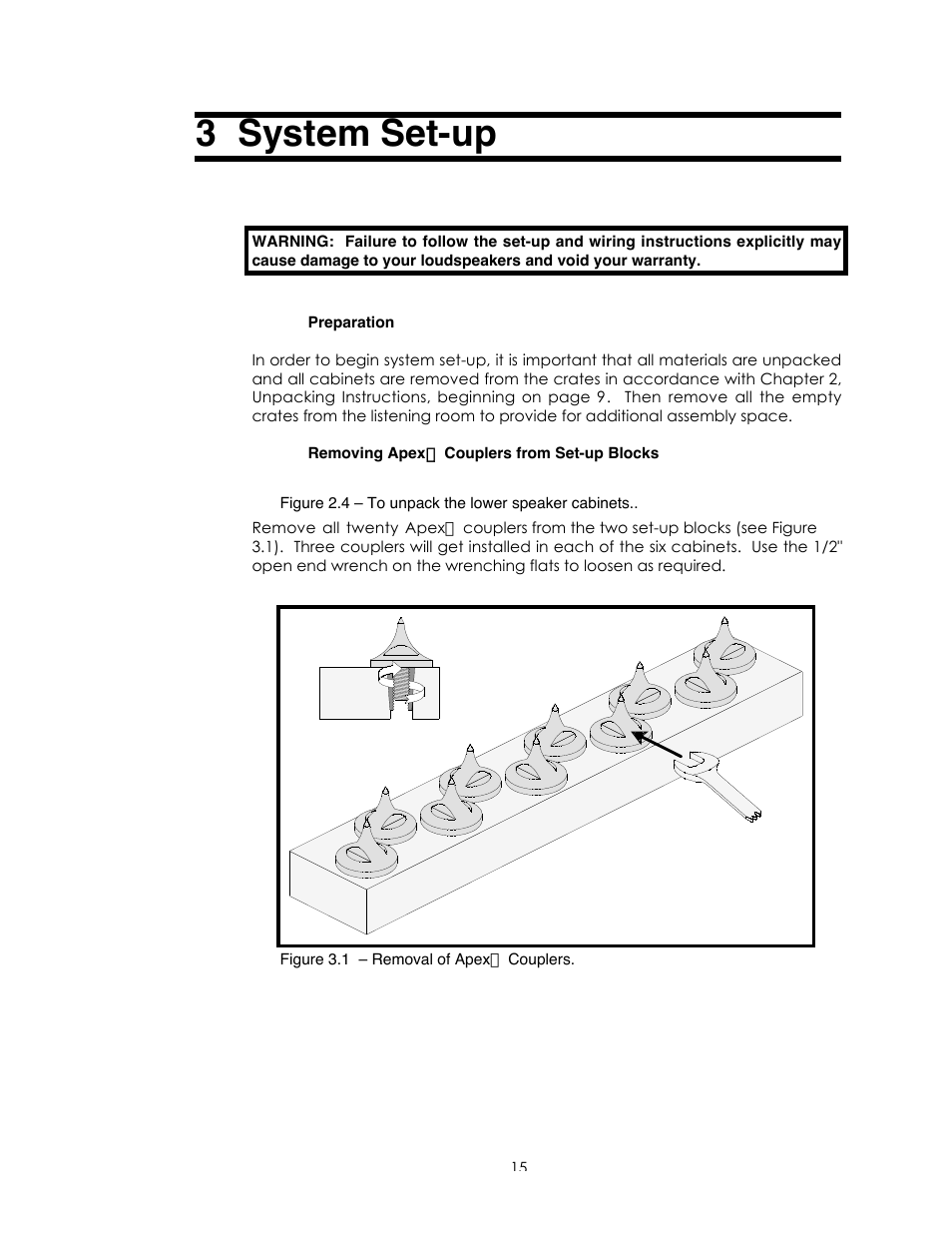 3 system set-up | Avalon Acoustics Sentinel User Manual | Page 15 / 67