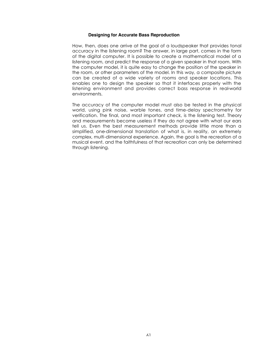 Avalon Acoustics Sentinel User Manual | Page 61 / 67