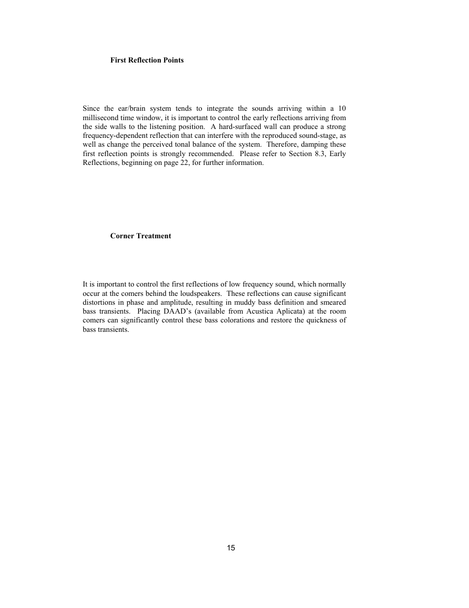 Avalon Acoustics AVALON ASCENDANT User Manual | Page 15 / 37