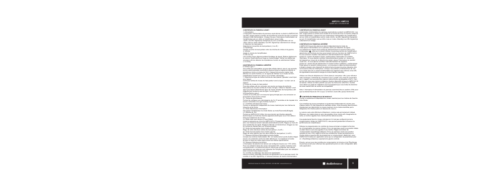 AudioSource AMP210 / AMP310 User Manual | Page 9 / 16