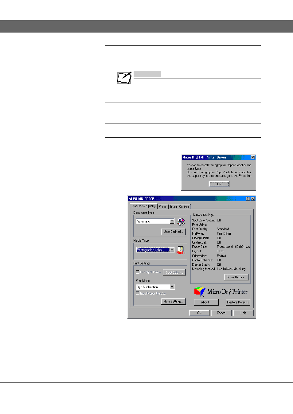 Important | Alps Electric MD-5000P User Manual | Page 20 / 106