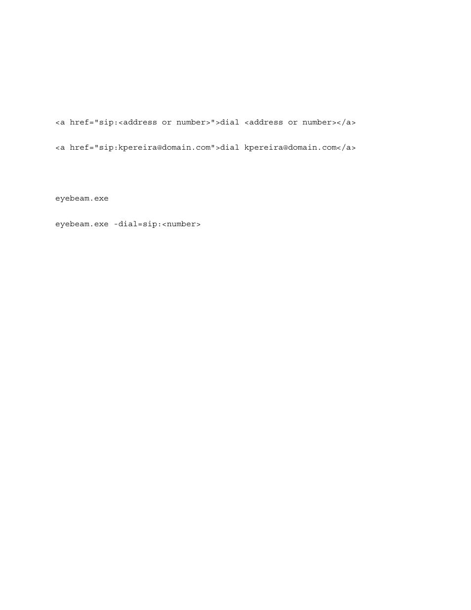 Appendix e: alternative ways of running eyebeam | Actiontec electronic 1.5 Telephone User Manual | Page 68 / 70