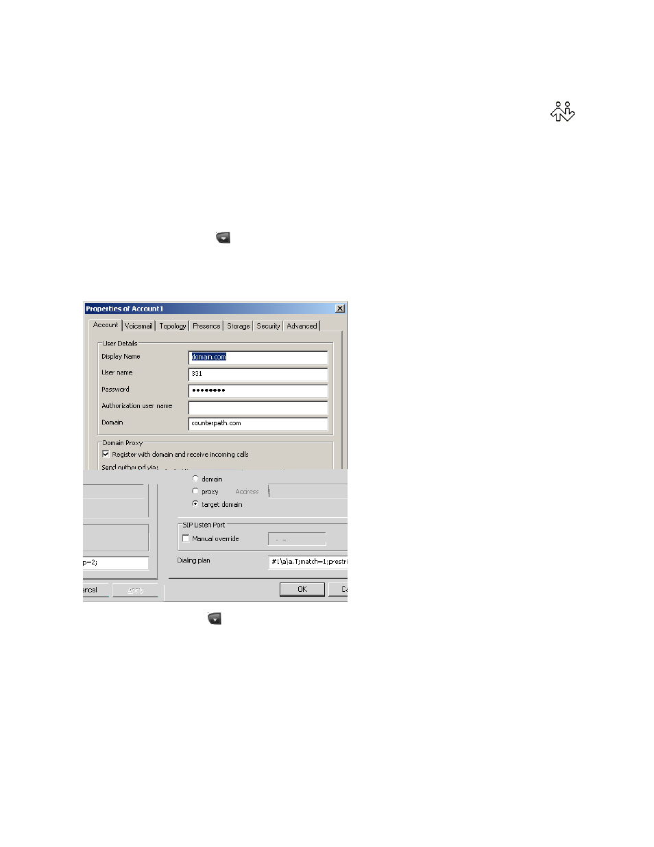 3 configuring eyebeam, Configuring eyebeam | Actiontec electronic 1.5 Telephone User Manual | Page 7 / 70