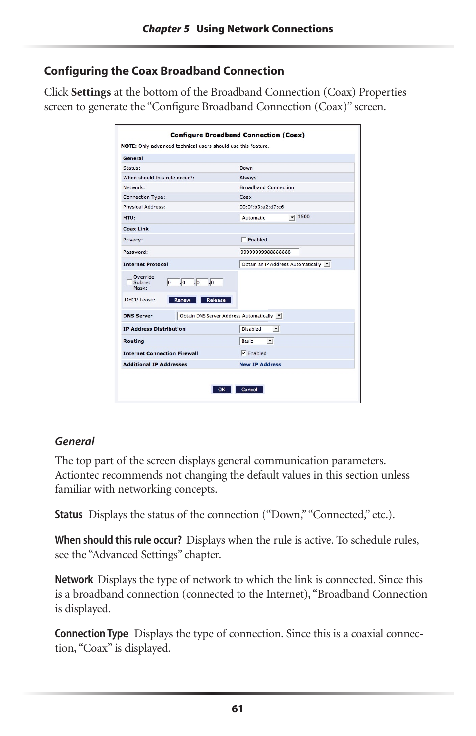 Actiontec MI424WR (GigE) User Manual | Page 64 / 171