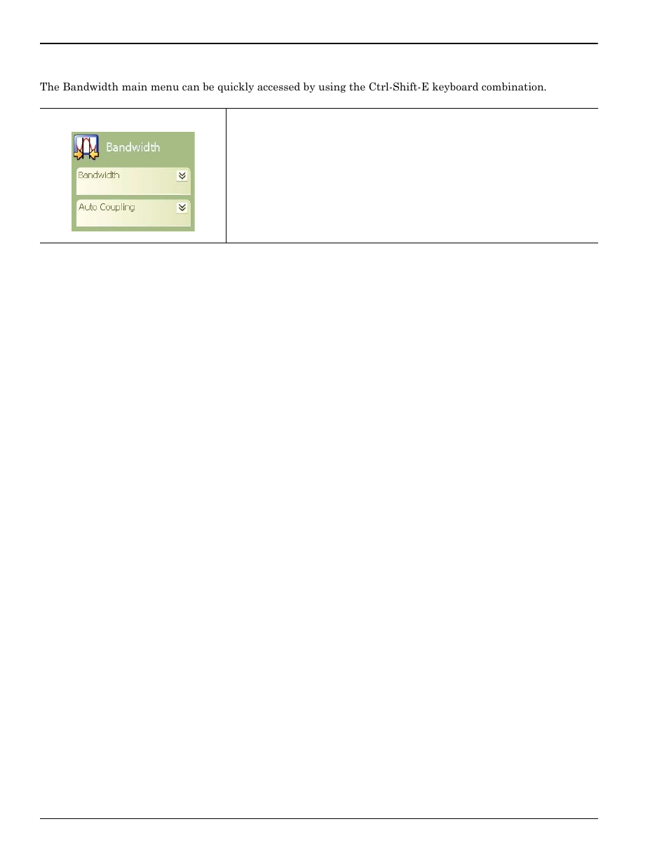 Bandwidth main menu, Bandwidth main menu -10 | Anritsu Series MS278XB User Manual | Page 108 / 276