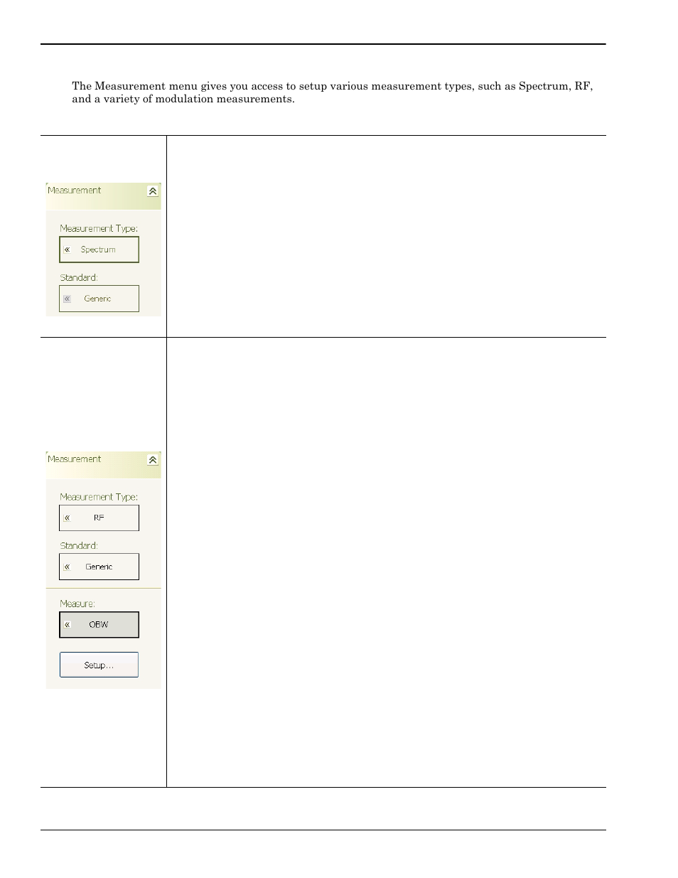 Measurement menu -20, Measurement menu | Anritsu Series MS278XB User Manual | Page 118 / 276