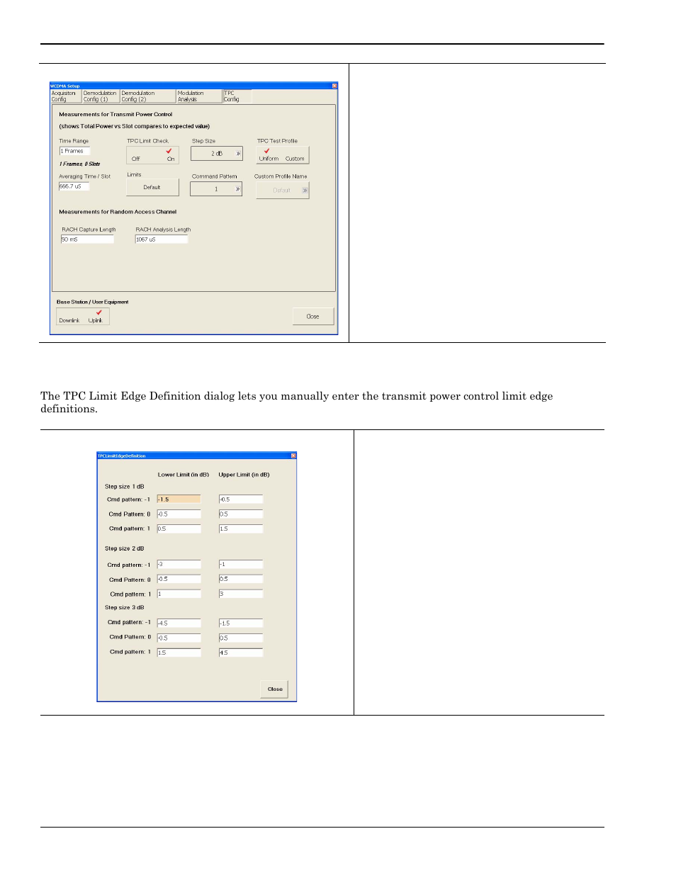 Tpc limit edge definition dialog, Tpc limit edge definition dialog -54 | Anritsu Series MS278XB User Manual | Page 152 / 276