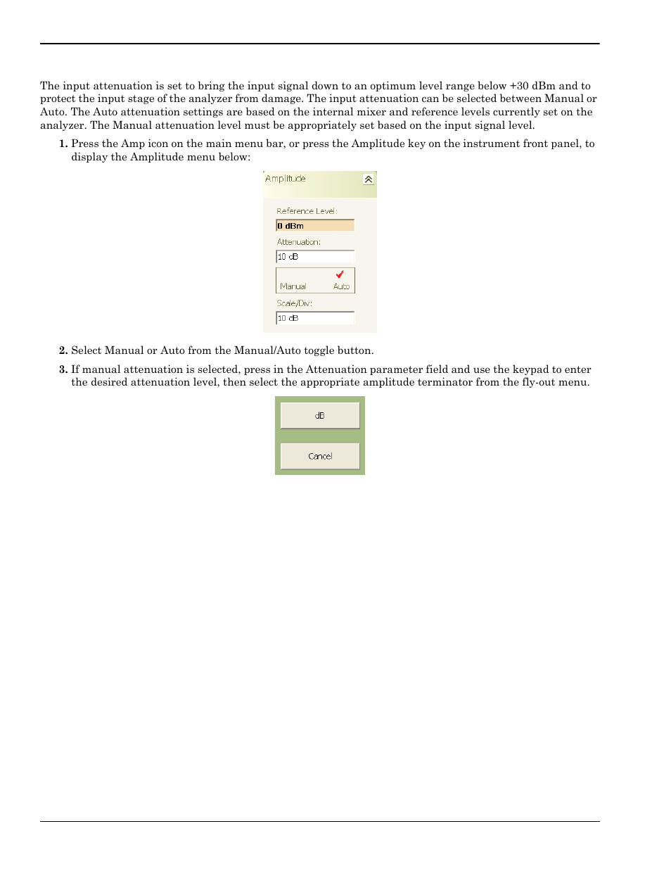 Setting the input attenuation, Setting the input attenuation -6 | Anritsu Series MS278XB User Manual | Page 162 / 276