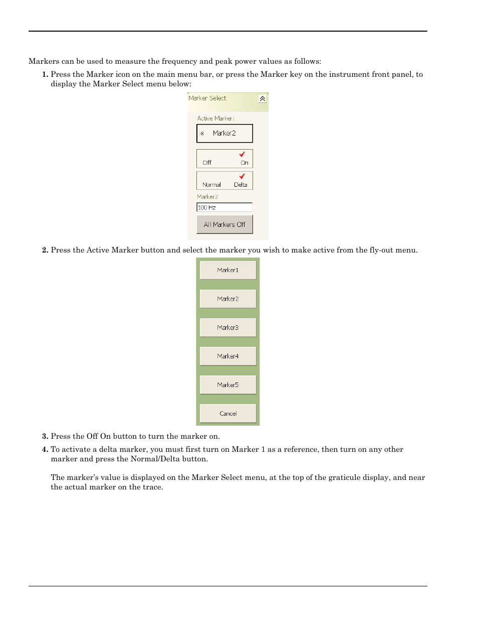 Setting markers, Setting markers -12 | Anritsu Series MS278XB User Manual | Page 168 / 276