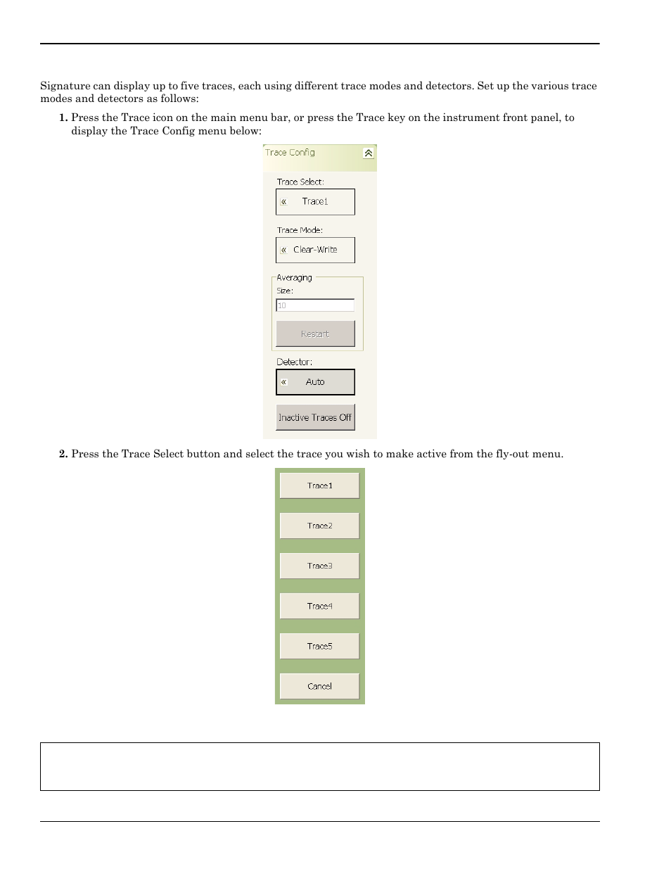 Setting trace modes, Setting trace modes -14 | Anritsu Series MS278XB User Manual | Page 170 / 276