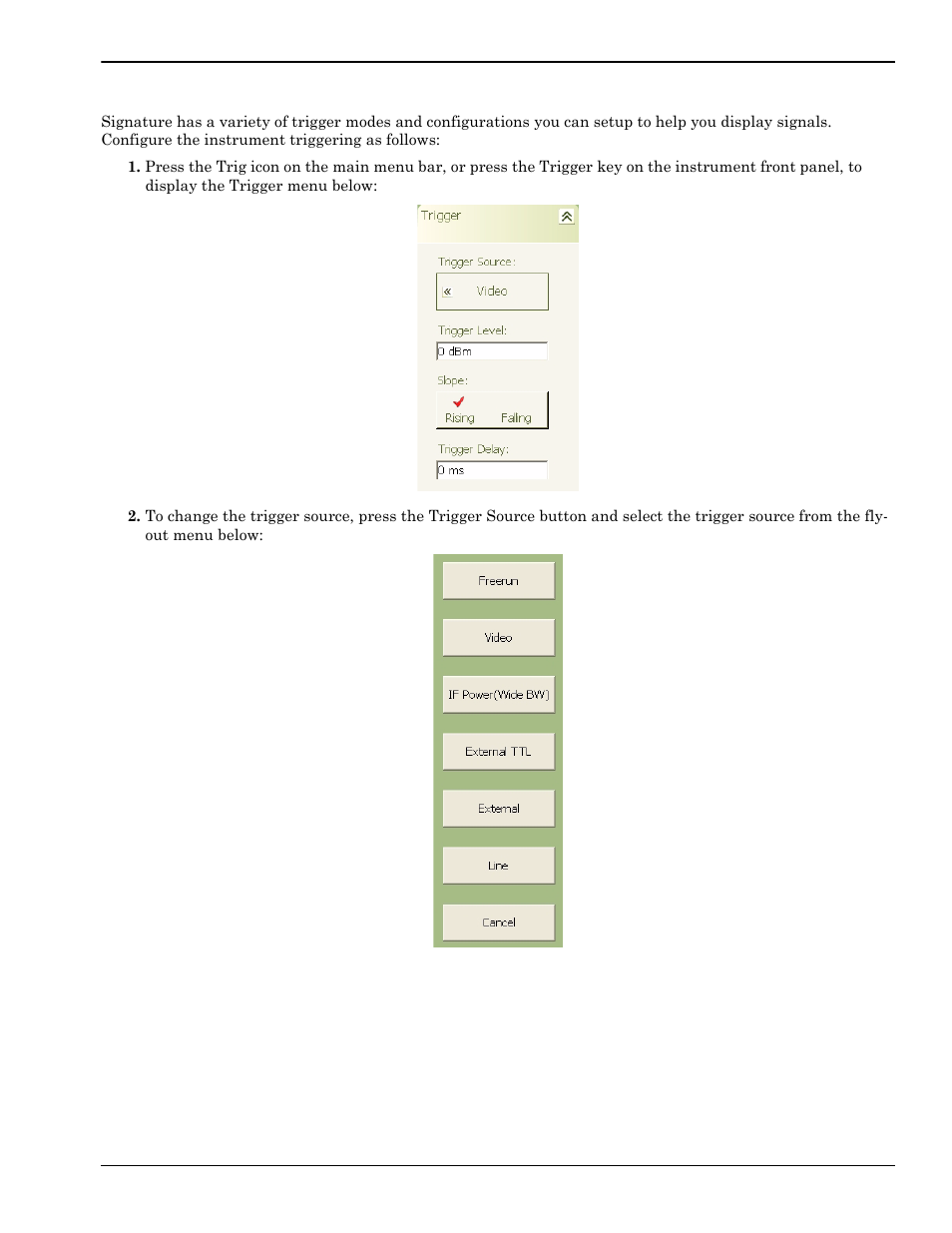 Configuring the triggering, Configuring the triggering -17 | Anritsu Series MS278XB User Manual | Page 173 / 276