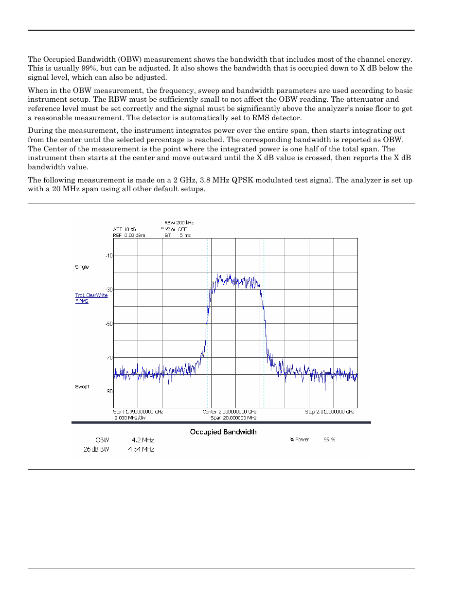 Occupied bandwidth measurement, Occupied bandwidth measurement -30 | Anritsu Series MS278XB User Manual | Page 186 / 276