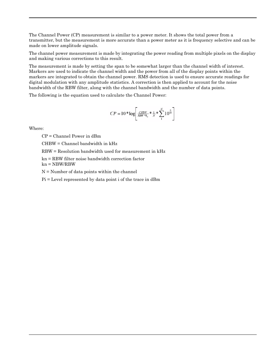 Channel power measurement, Channel power measurement -31 | Anritsu Series MS278XB User Manual | Page 187 / 276