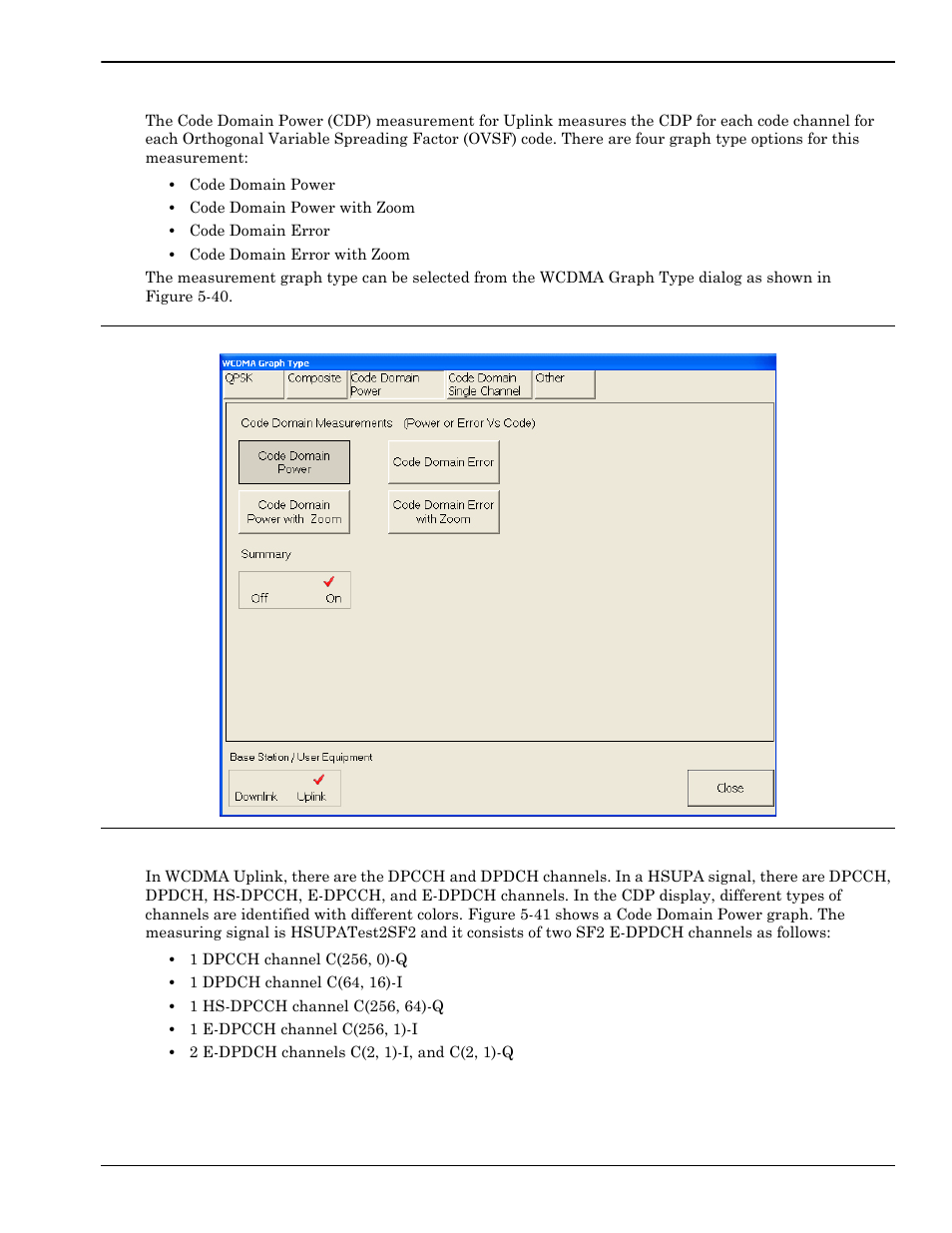 Wcdma uplink code domain power -63, Wcdma uplink code domain power | Anritsu Series MS278XB User Manual | Page 219 / 276