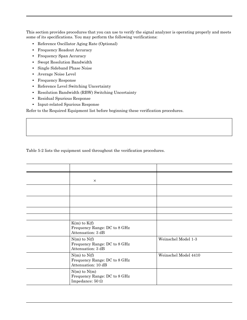 6 operation verification, Required equipment, Operation verification -71 | Required equipment -71 | Anritsu Series MS278XB User Manual | Page 227 / 276