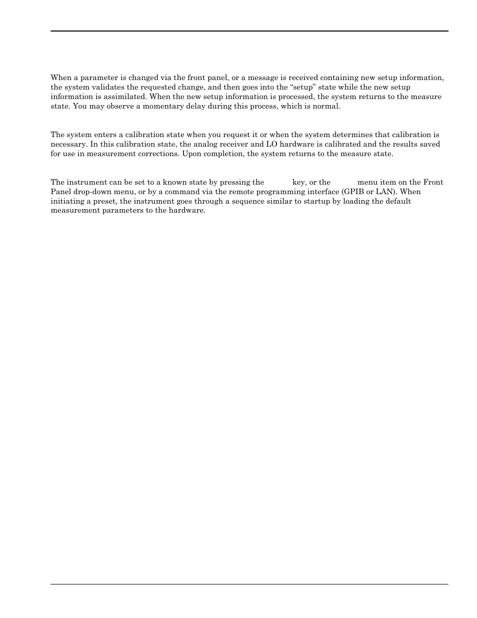 4 instrument operation, Changing setups, Calibration state | Instrument preset, Instrument operation -37, Changing setups -37, Calibration state -37, Instrument preset -37 | Anritsu Series MS278XB User Manual | Page 89 / 276