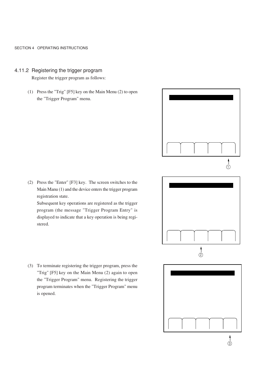 2 registering the trigger program | Anritsu MG3641A User Manual | Page 82 / 212