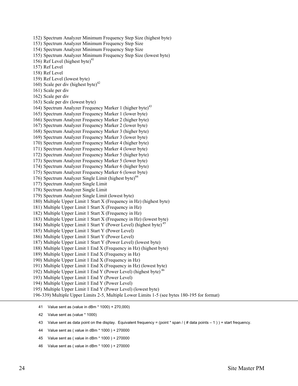24 site master pm | Anritsu Site Master S331D User Manual | Page 30 / 132