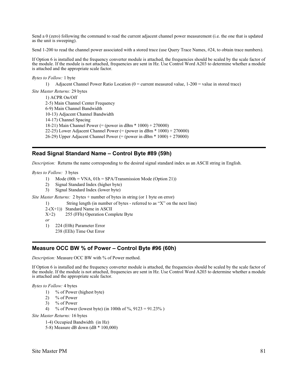 Anritsu Site Master S331D User Manual | Page 87 / 132
