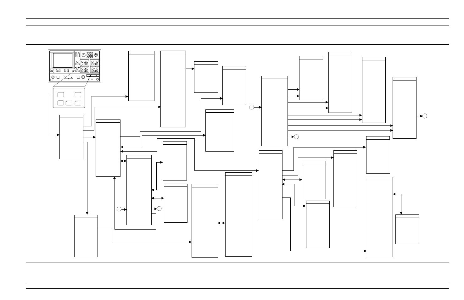 System description diagnostics menus, Figure a-1. diagnostics menus | Anritsu 373XXA User Manual | Page 155 / 202