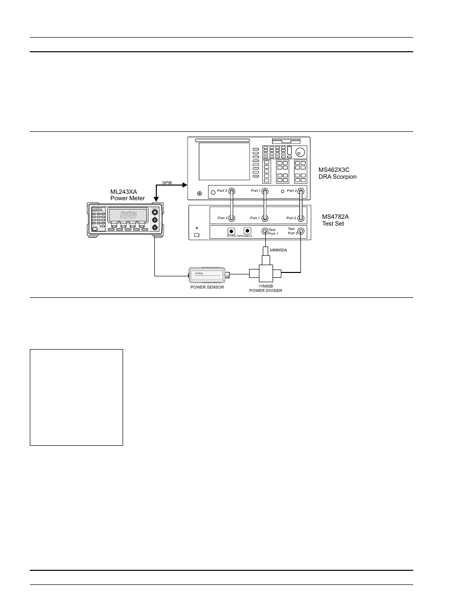 Receiver display linearity 6-8, Setup: 6-8 | Anritsu ME7840A User Manual | Page 104 / 126