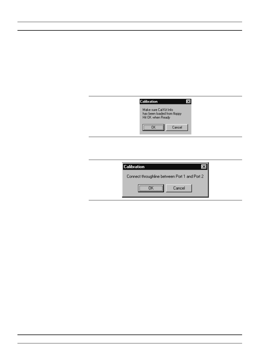 Cal file setup 4-15 - 19, Cal file setup -15, Cal file setup operations, calibration | Anritsu ME7840A User Manual | Page 58 / 126