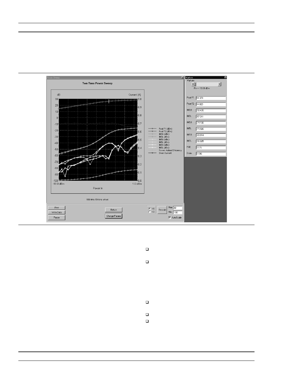 Power sweep, two tone operations, measurement | Anritsu ME7840A User Manual | Page 73 / 126