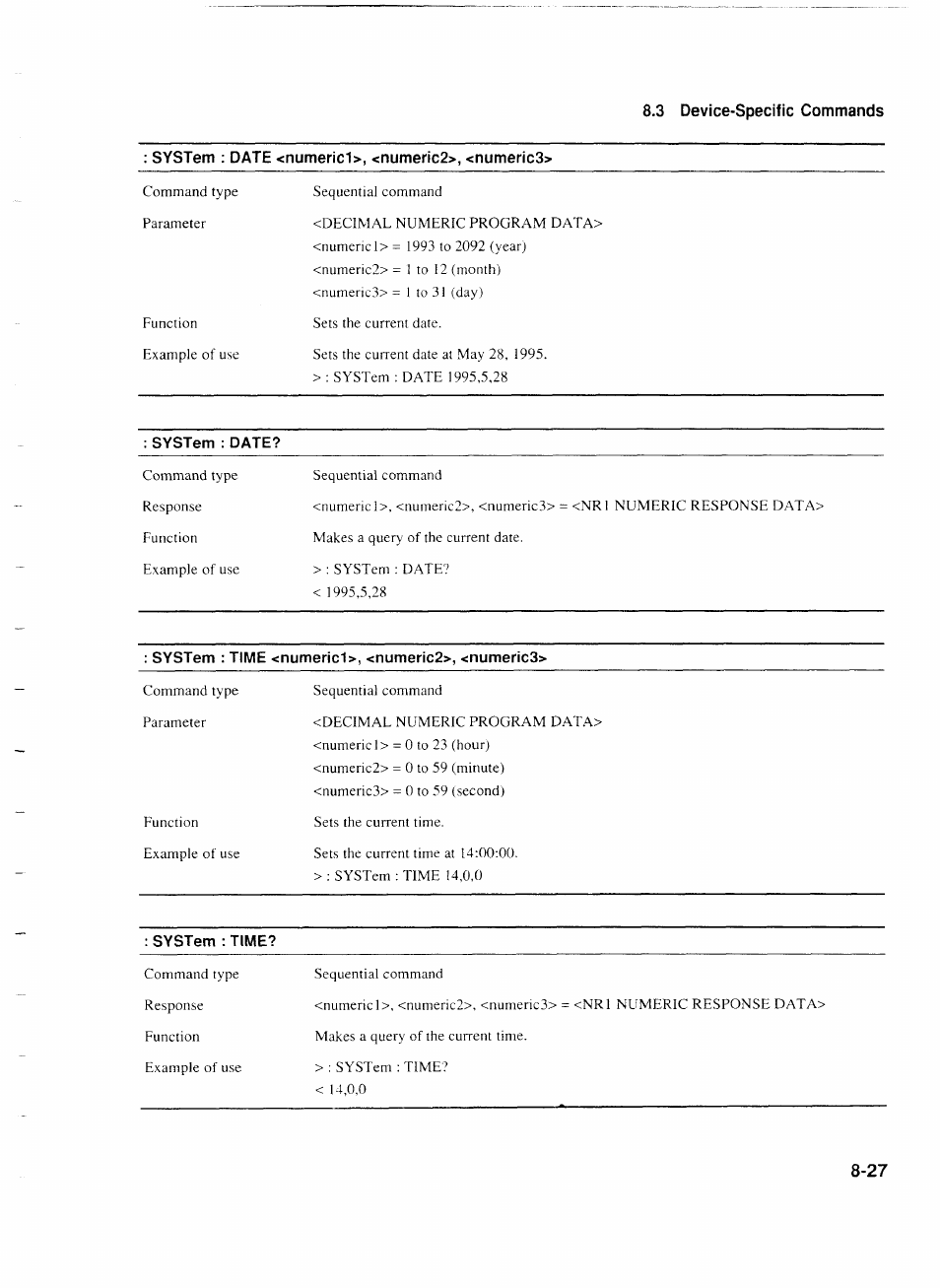 System ; time | Anritsu MP1777A User Manual | Page 104 / 132