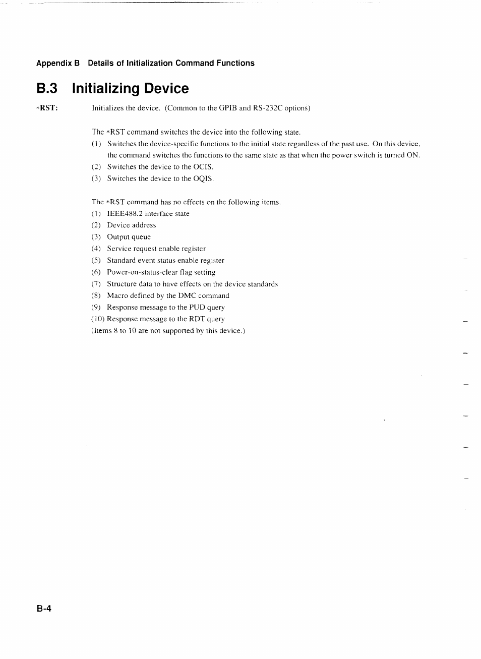 B.3 initializing device | Anritsu MP1777A User Manual | Page 121 / 132