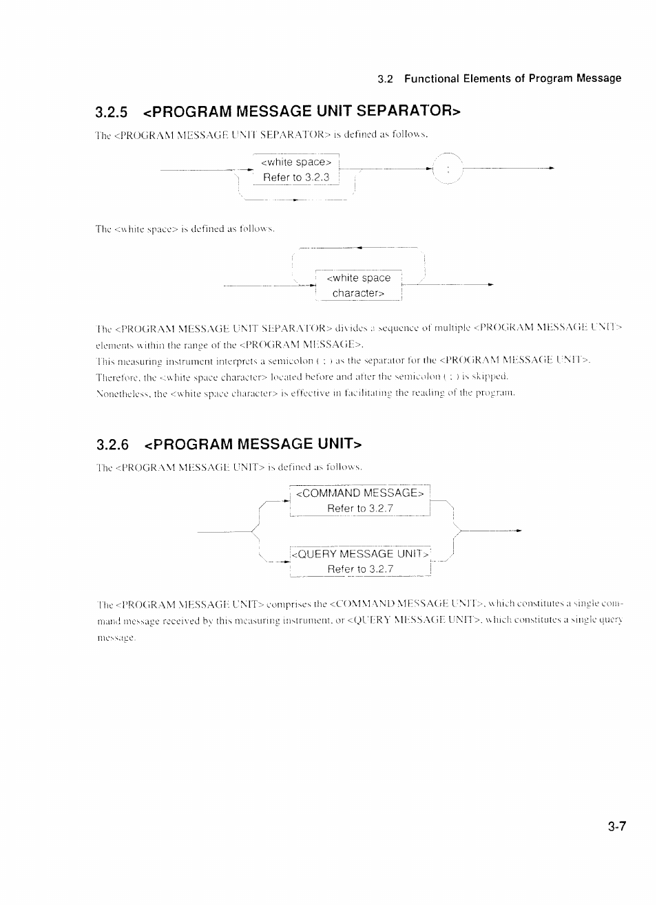 5 <program message unit separator, 6 <program message unit, Program message unit separator> -7 | Program message unit> -7 | Anritsu MP1777A User Manual | Page 34 / 132