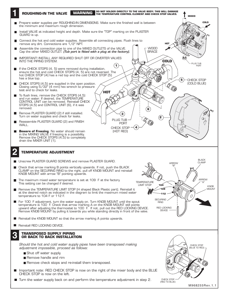 American Standard Ceratherm T203.740 User Manual | Page 6 / 10