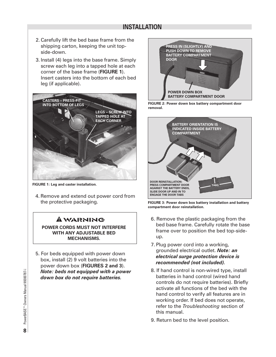 Installation | InnoMax Adjustable Bed Base User Manual | Page 8 / 18
