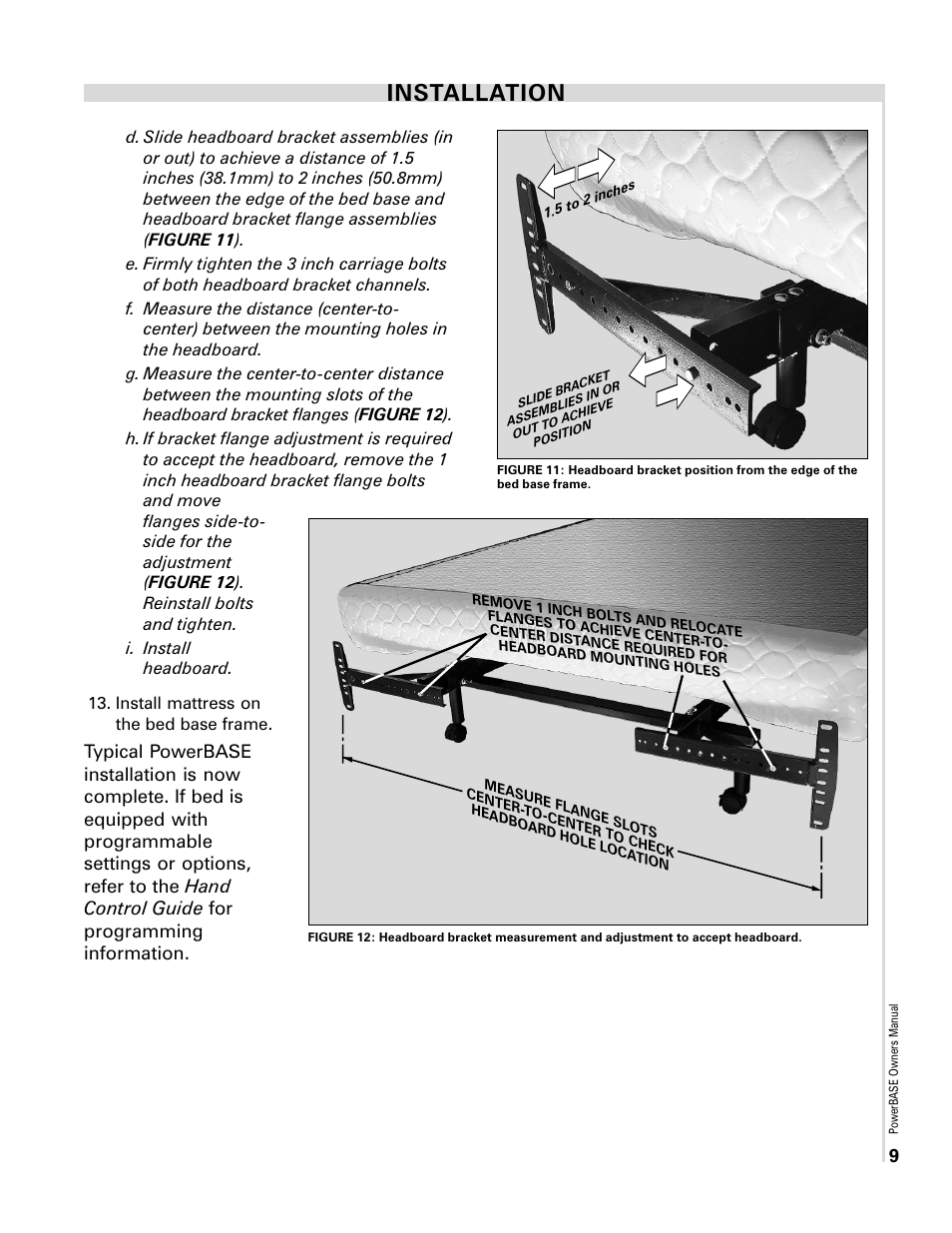 Installation | InnoMax Scape Adjustable Power Base User Manual | Page 11 / 12