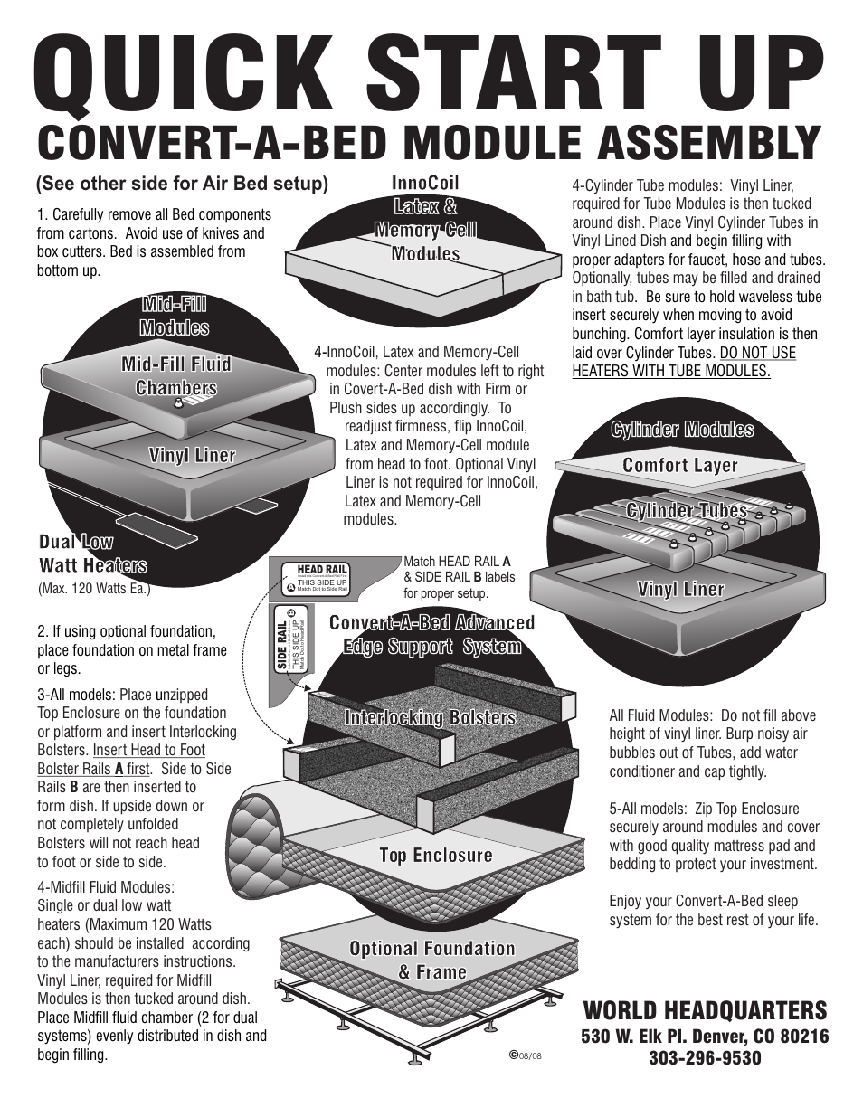 InnoMax Convert-A-Bed Module User Manual | 1 page