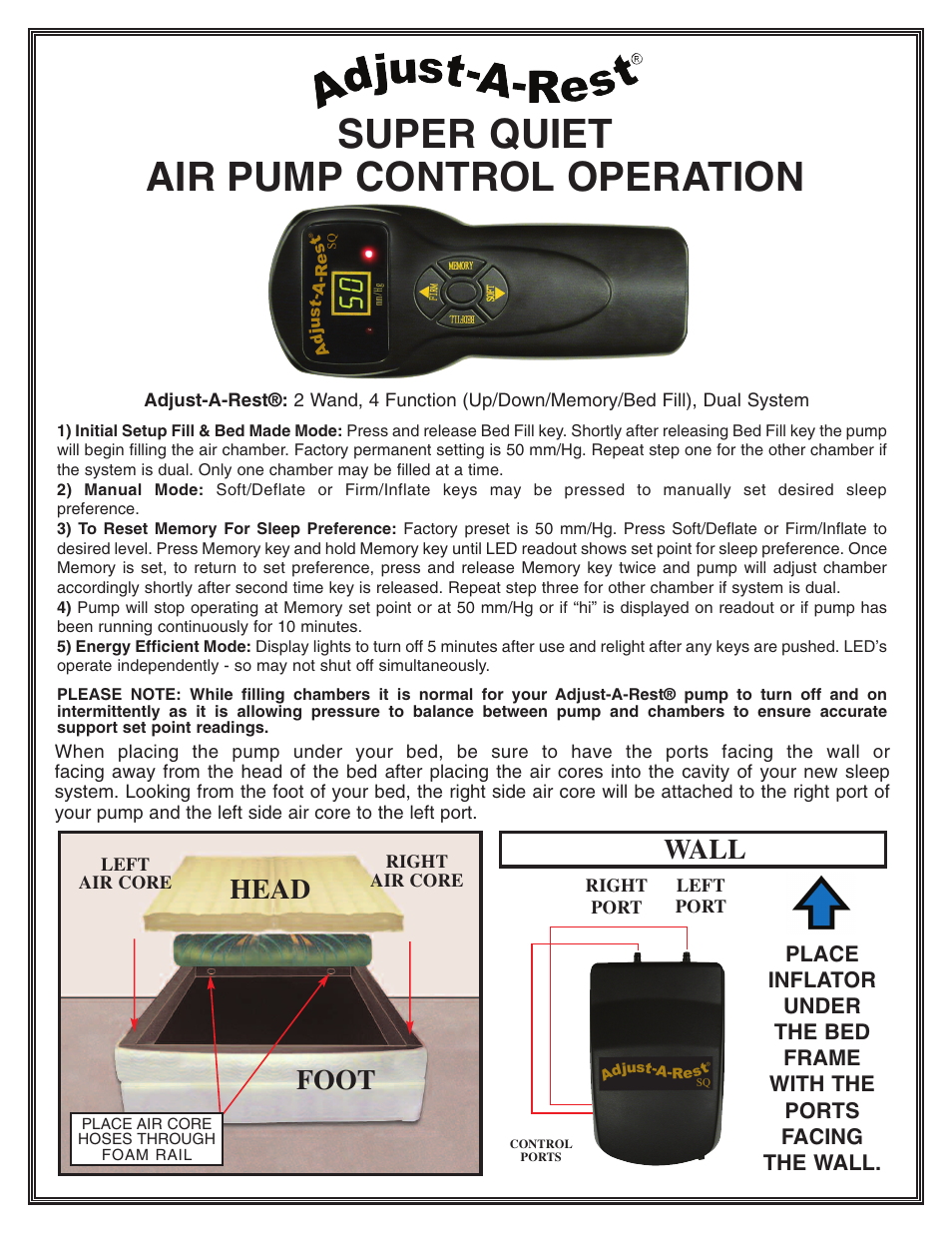 InnoMax Adjust-A-Rest SQ User Manual | 2 pages