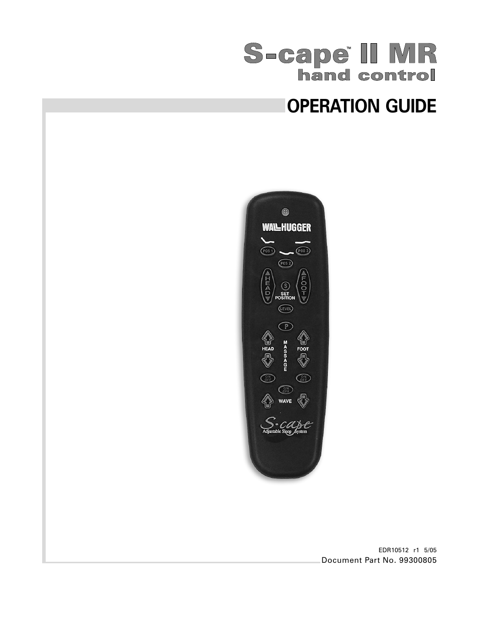 InnoMax Scape Hand Control User Manual | 10 pages